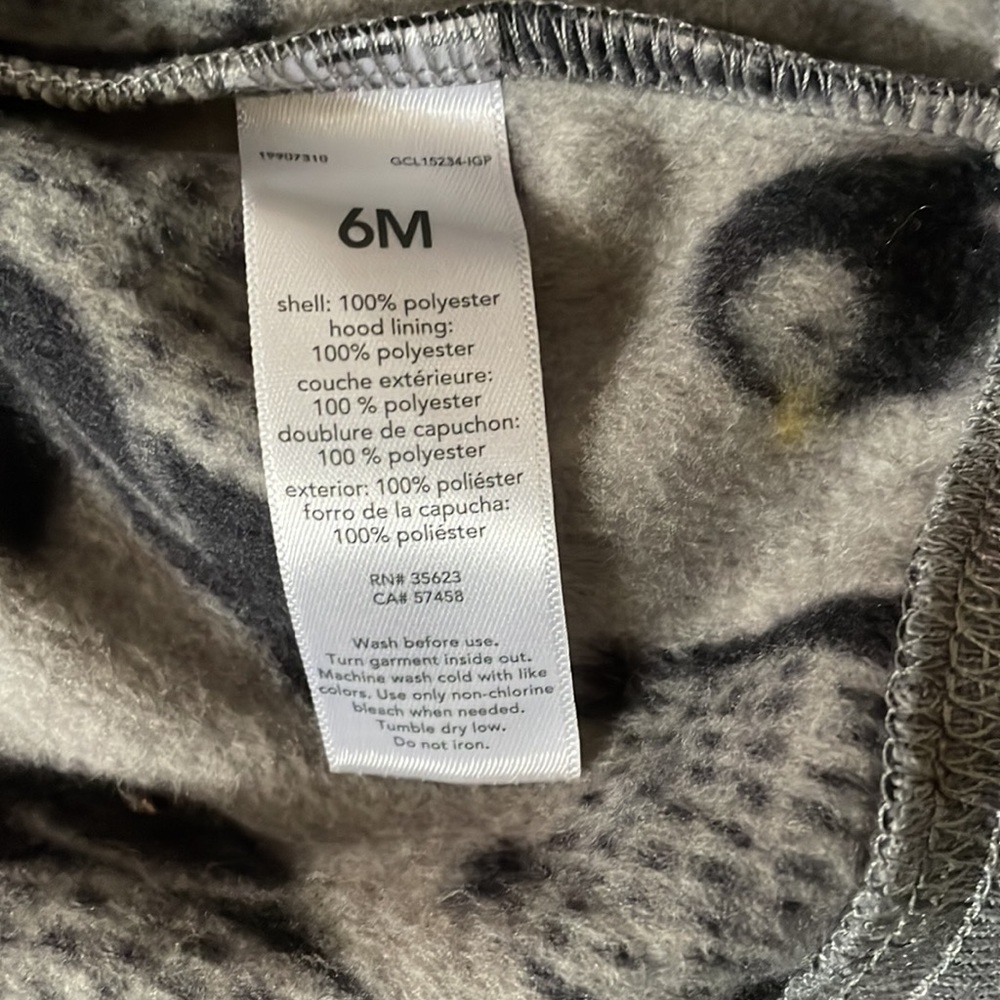 Just One You Carter’s Fleece Sherpa Onesie 6 Months - Picture 7 of 7